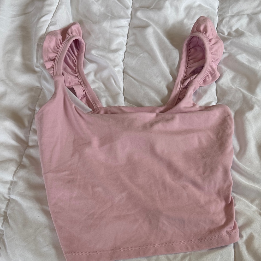 Blogilates ruffle Tank Top
